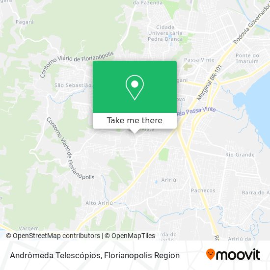 Andrômeda Telescópios map