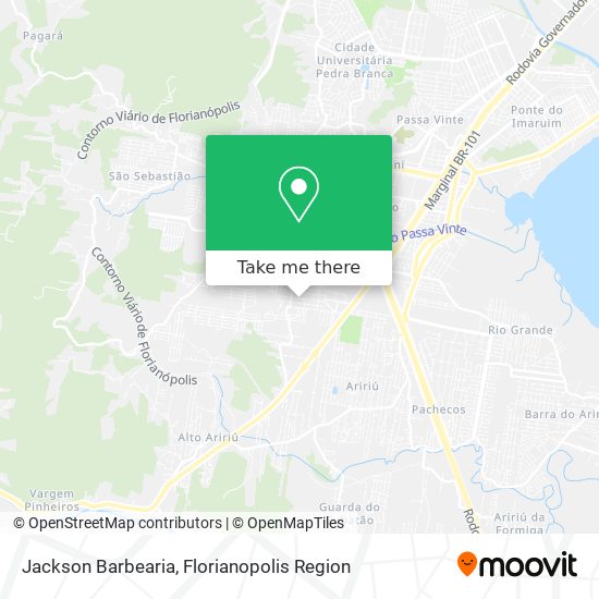 Jackson Barbearia map