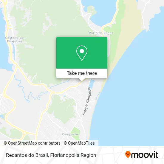 Recantos do Brasil map