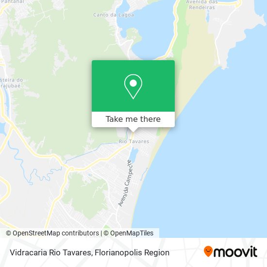 Vidracaria Rio Tavares map