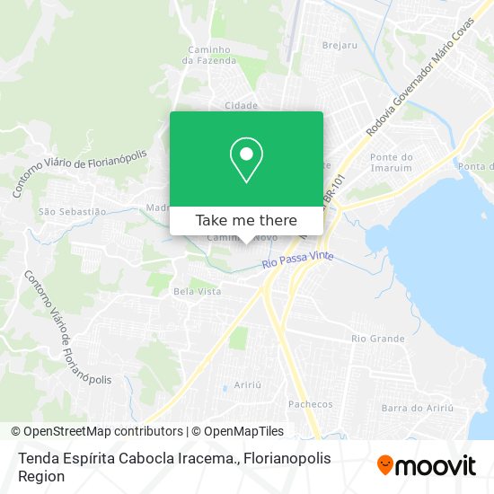 Tenda Espírita Cabocla Iracema. map