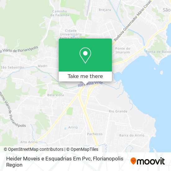 Mapa Heider Moveis e Esquadrias Em Pvc