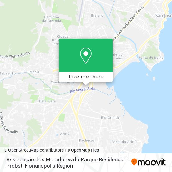 Associação dos Moradores do Parque Residencial Probst map