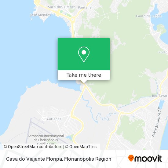 Casa do Viajante Floripa map