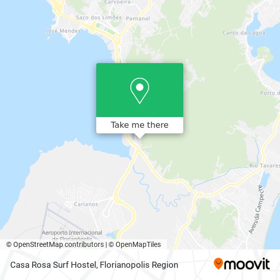 Casa Rosa Surf Hostel map