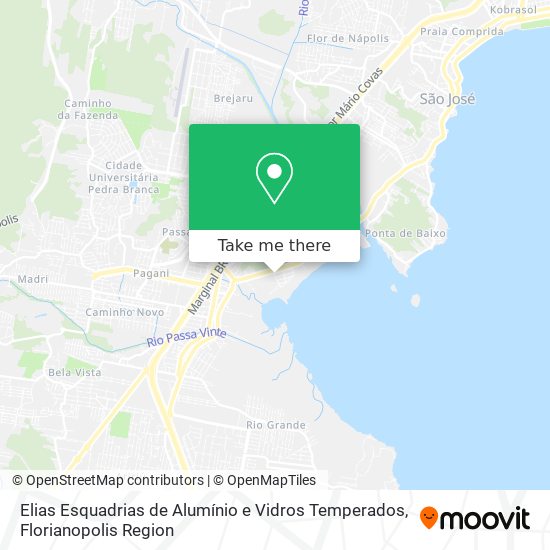 Elias Esquadrias de Alumínio e Vidros Temperados map