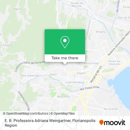 E. B. Professora Adriana Weingartner map