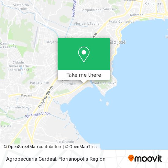 Agropecuaria Cardeal map