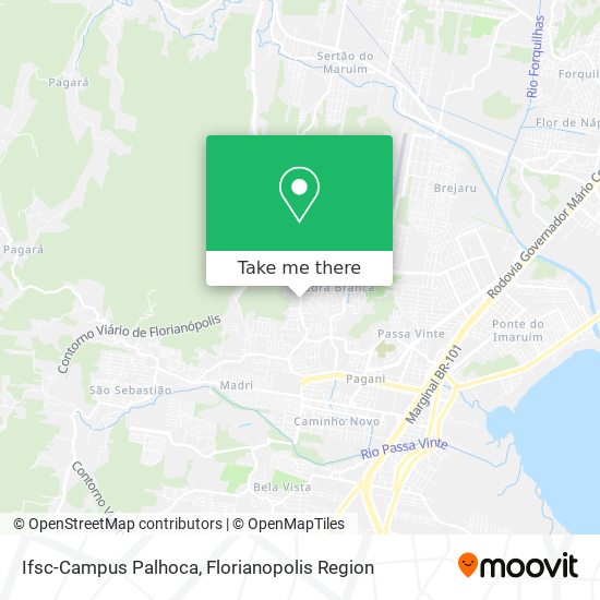 Mapa Ifsc-Campus Palhoca