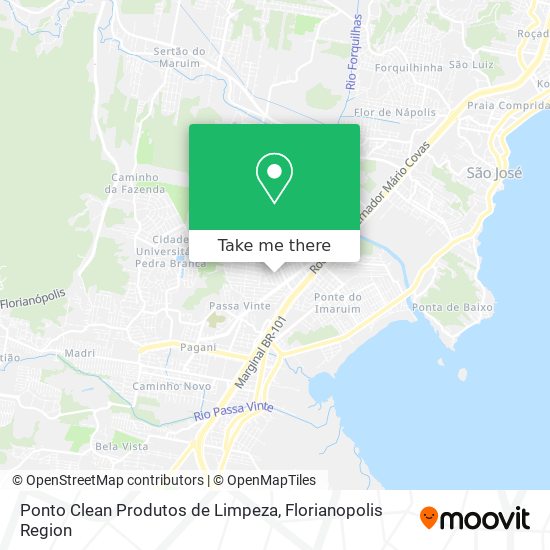 Mapa Ponto Clean Produtos de Limpeza