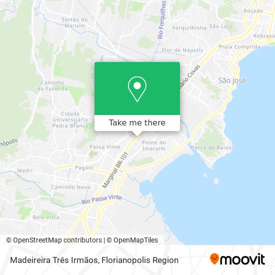 Madeireira Três Irmãos map