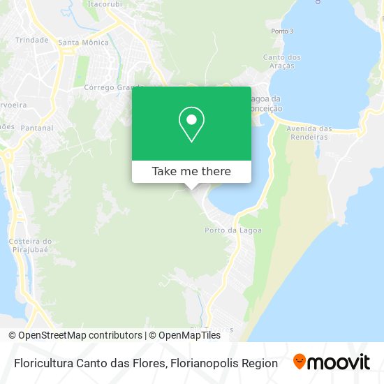 Floricultura Canto das Flores map