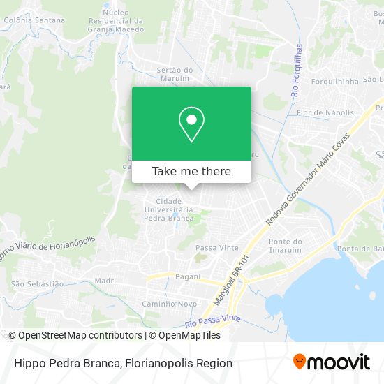 Mapa Hippo Pedra Branca