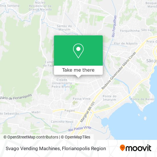 Svago Vending Machines map