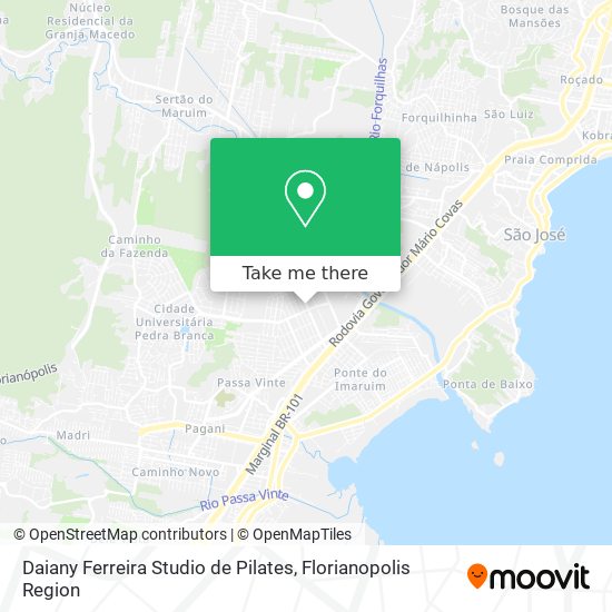 Daiany Ferreira Studio de Pilates map