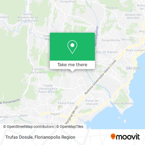 Trufas Dosule map