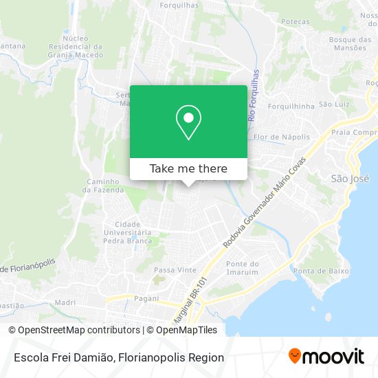 Mapa Escola Frei Damião