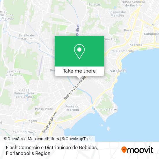 Flash Comercio e Distribuicao de Bebidas map