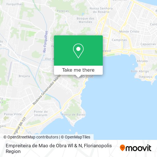 Empreiteira de Mao de Obra Wl & N map