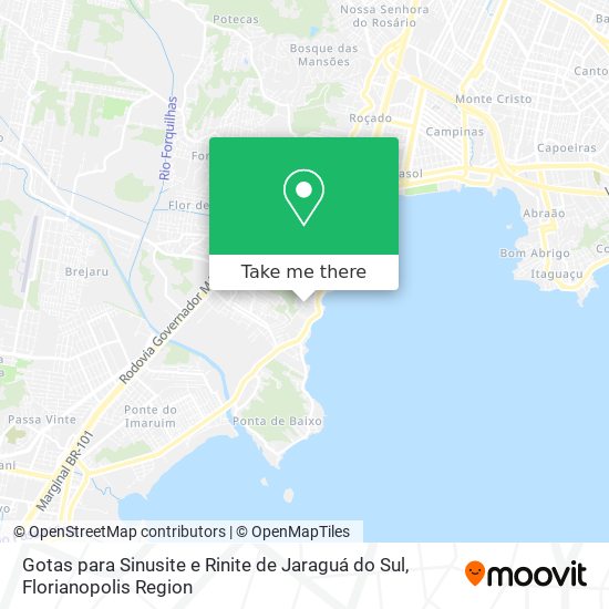 Gotas para Sinusite e Rinite de Jaraguá do Sul map