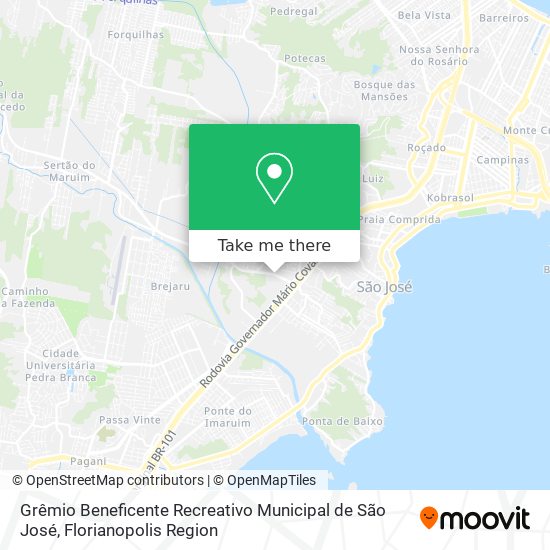Grêmio Beneficente Recreativo Municipal de São José map