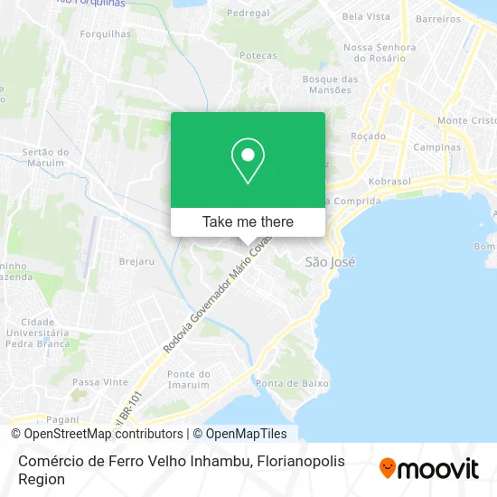 Comércio de Ferro Velho Inhambu map