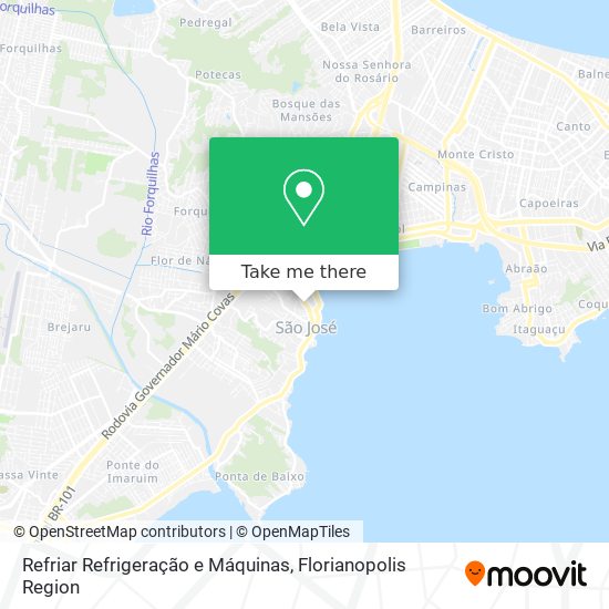 Refriar Refrigeração e Máquinas map