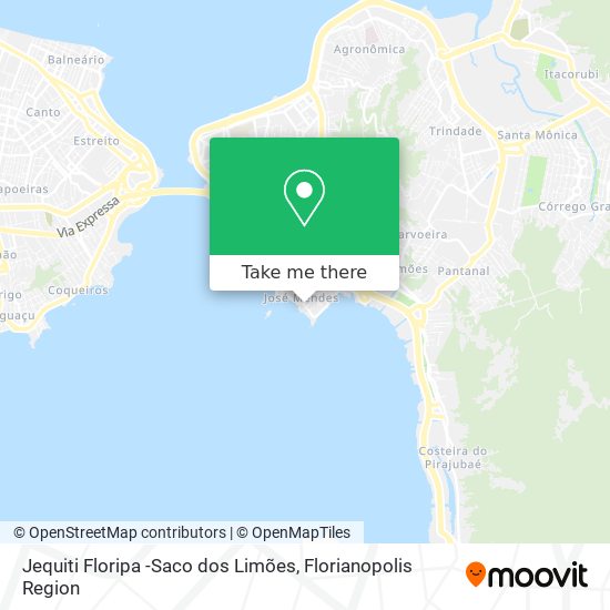 Jequiti Floripa -Saco dos Limões map
