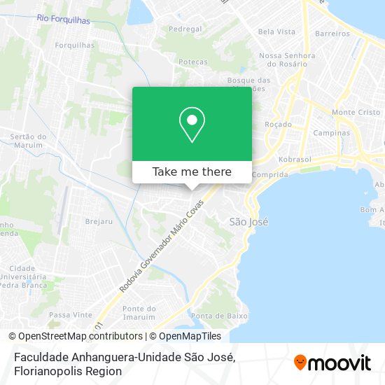 Mapa Faculdade Anhanguera-Unidade São José