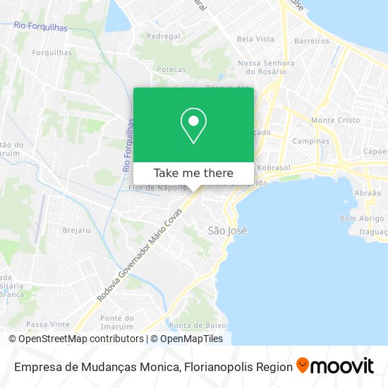 Empresa de Mudanças Monica map