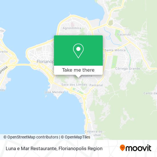 Mapa Luna e Mar Restaurante