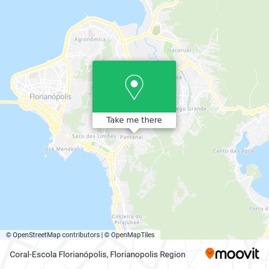 Coral-Escola Florianópolis map