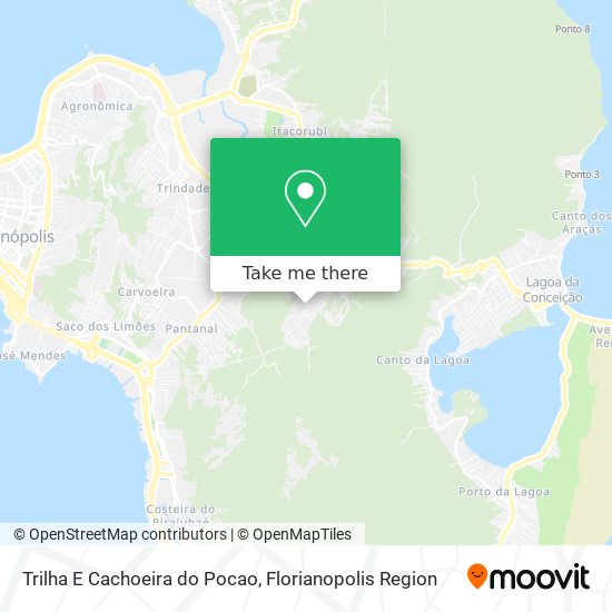 Trilha E Cachoeira do Pocao map