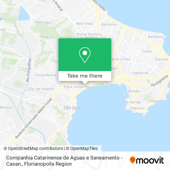 Companhia Catarinense de Aguas e Saneamento - Casan. map