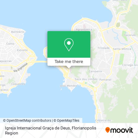 Mapa Igreja Internacional Graça de Deus