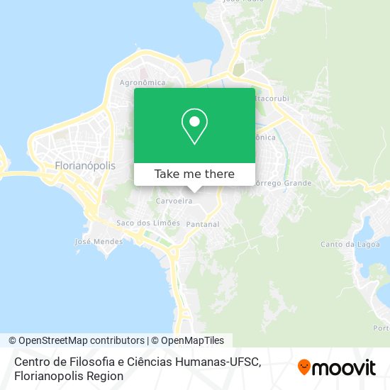 Centro de Filosofia e Ciências Humanas-UFSC map