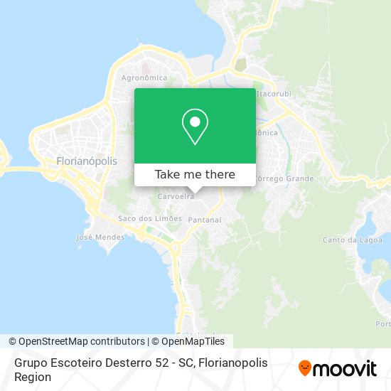 Grupo Escoteiro Desterro 52 - SC map