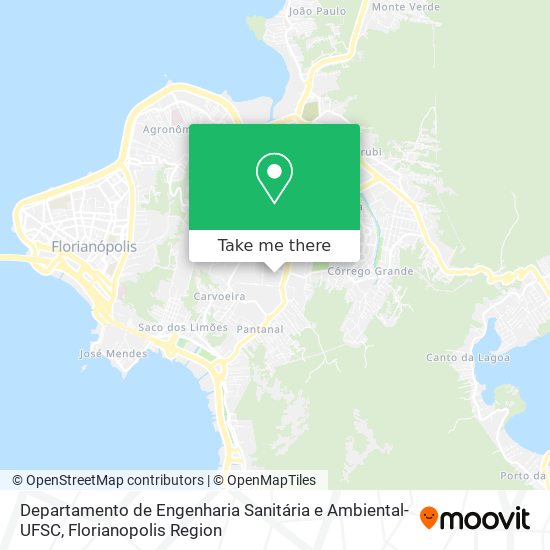 Departamento de Engenharia Sanitária e Ambiental-UFSC map