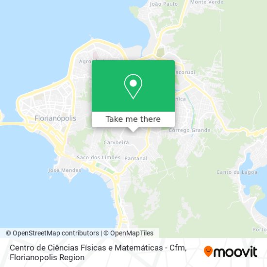 Centro de Ciências Físicas e Matemáticas - Cfm map