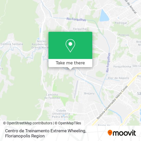 Centro de Treinamento Extreme Wheeling map