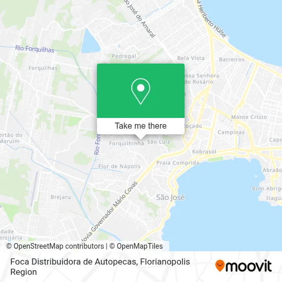 Foca Distribuidora de Autopecas map