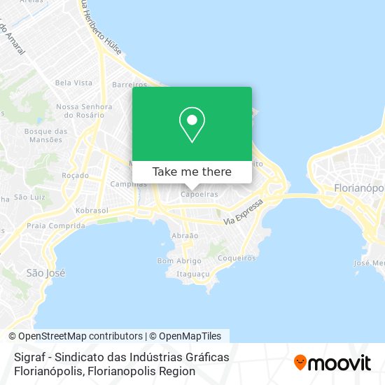 Mapa Sigraf - Sindicato das Indústrias Gráficas Florianópolis