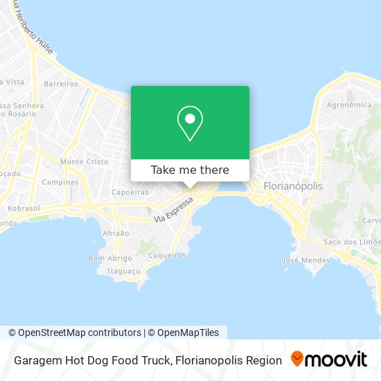 Garagem Hot Dog Food Truck map