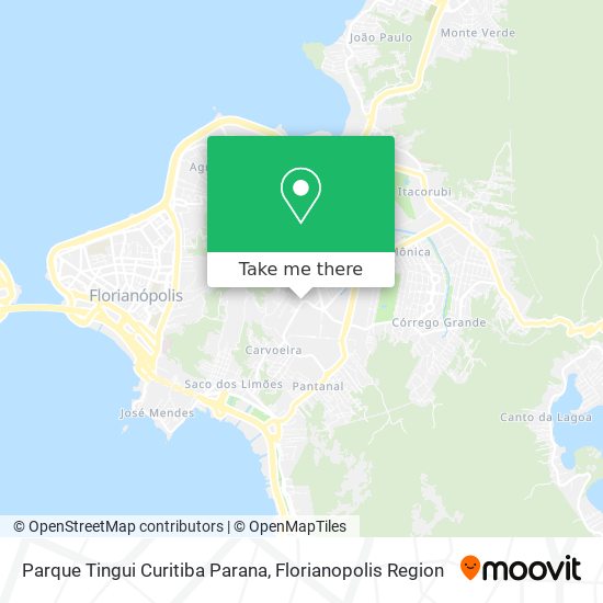 Parque Tingui Curitiba Parana map