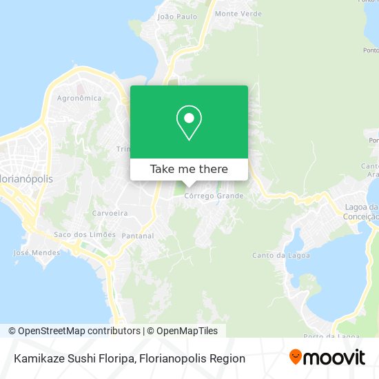 Kamikaze Sushi Floripa map