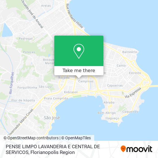 PENSE LIMPO LAVANDERIA E CENTRAL DE SERVICOS map