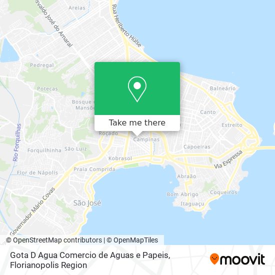 Gota D Agua Comercio de Aguas e Papeis map