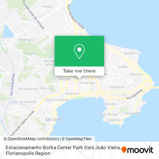 Mapa Estacionamento Borba Center Park Osni João Vieira