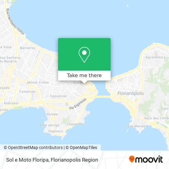 Sol e Moto Floripa map