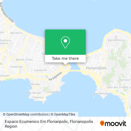 Espaco Ecumenico Em Florianpolic map